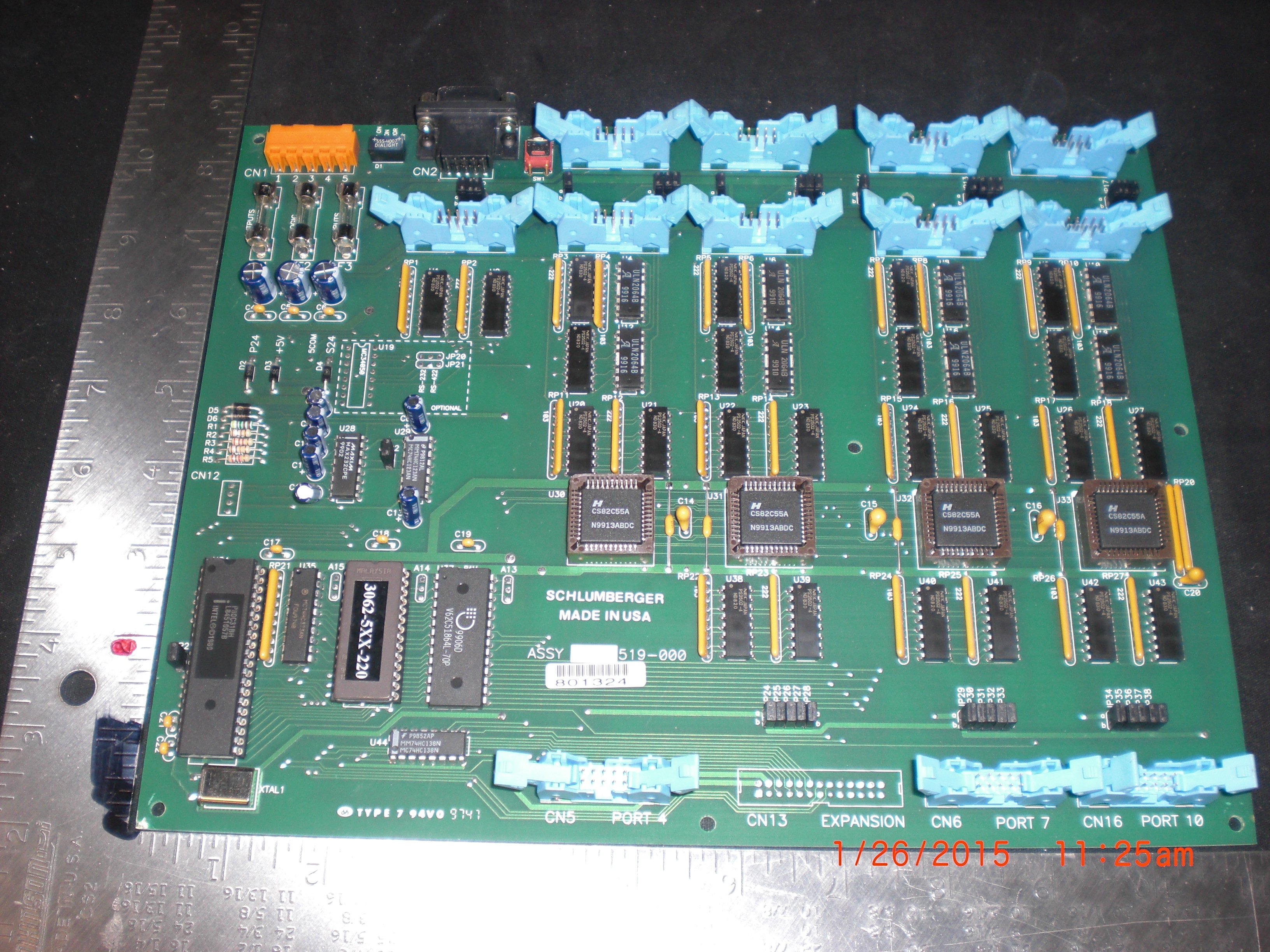 PCB Control Interface I/O Schlumberger Systems TLA 519-000 